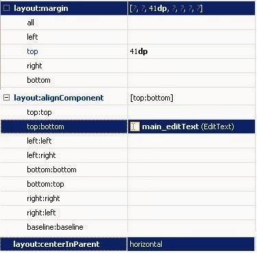 Button Properties Android Studio