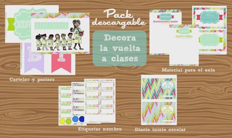 Descargables: Pack para decorar el aula para la vuelta a clases