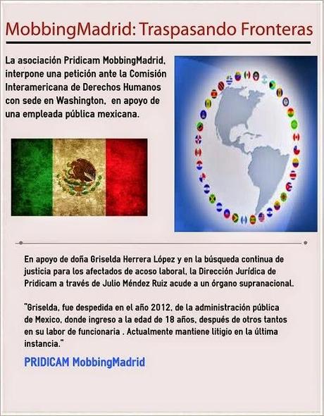 Mobbing Madrid, interpone una petición ante la OEA en apoyo de una empleada pública mexicana