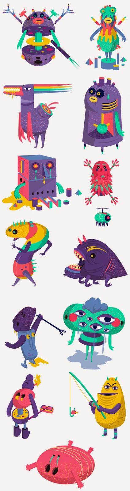 Los ilustraciones y diseños de David Pocull