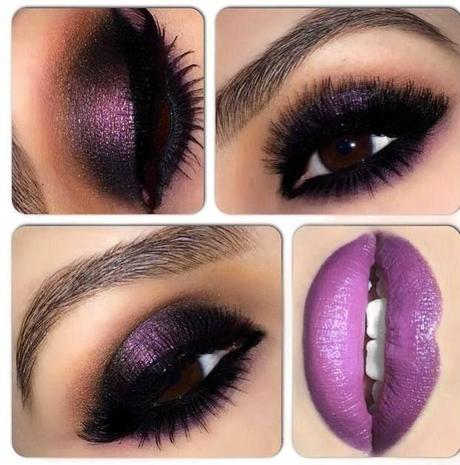 MAQUILLAJES DE FIESTA OJOS Y LABIOS