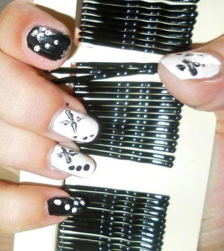 manicura, manicura al agua, manicura con horquilla, manicura flor, nails, nail art decoration, 