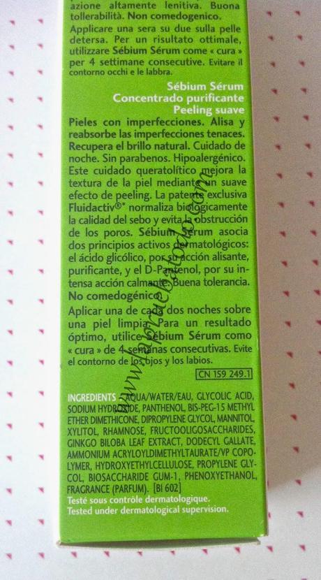 Sebium Serum de Bioderma