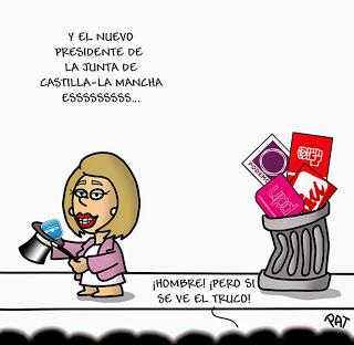 Cospedal: tus días de gloria podrían estar acabando. La coalición  del “punto único” te podría desalojar.