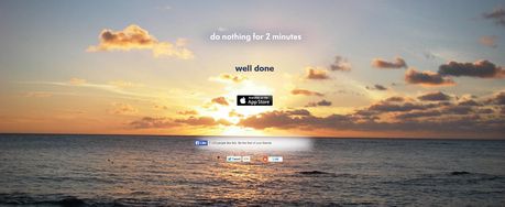 No hagas nada por dos minutos ¿Puedes?