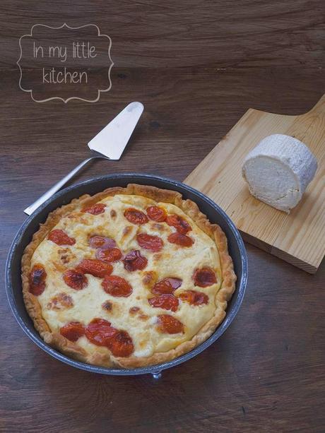 Tarta de tomates cherry asados y queso de cabra Tarta de tomates cherry asados y queso de cabra