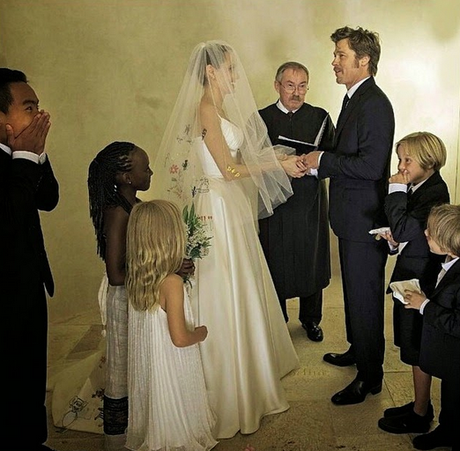 La boda de Brad Pitt y Angelina Jolie