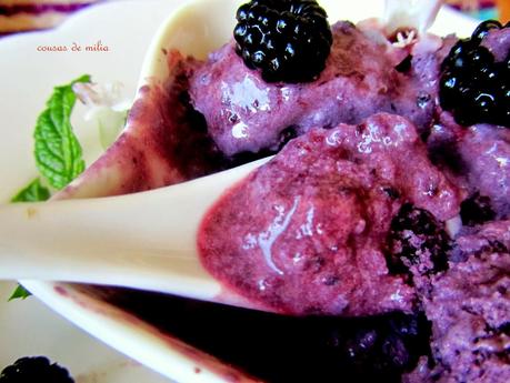 Helado de moras
