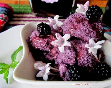 Helado de moras