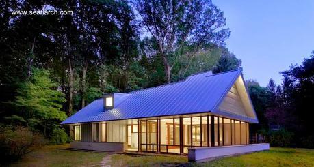 Una cabaña americana transformada por completo. Una cabaña americana transformada por completo.