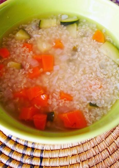 Sopa de quinoa