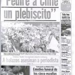 La Tercera, 10 de septiembre de 1986