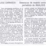 Análisis, agosto de 1986