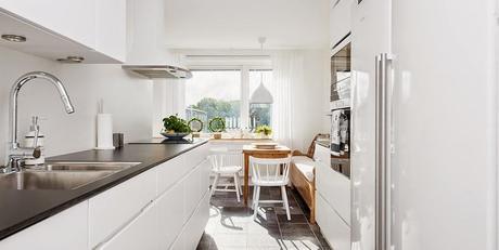 Como decorar el OFFICE de una cocina totalmente blanca Como decorar el OFFICE de una cocina totalmente blanca