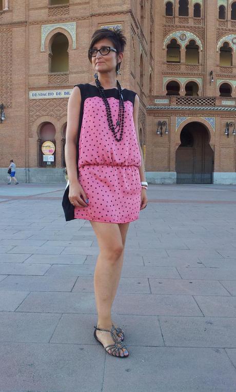 Vestido ablusonado coral de Mieji Collection Vestido ablusonado coral de Mieji Collection