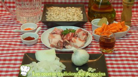 Receta de alubias blancas con costilla de cerdo
