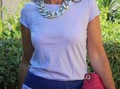 looks- falda perforada malva