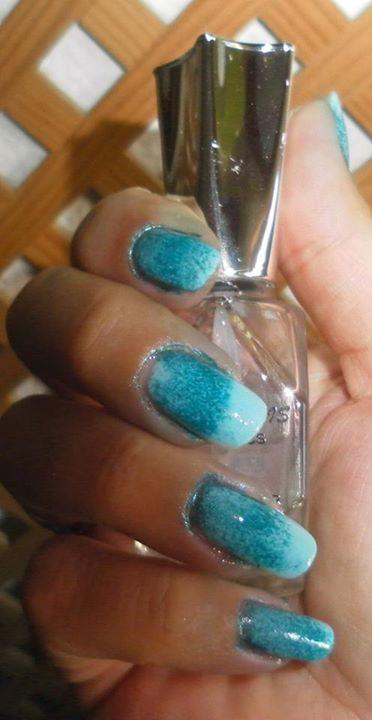 Manicura degradado, manicura con esponja, nails effect degrade, nailsart, 