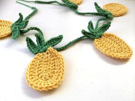 Adorno ananas crochet pineapples