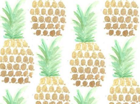 Prepárate para la piña Estampado pineapple