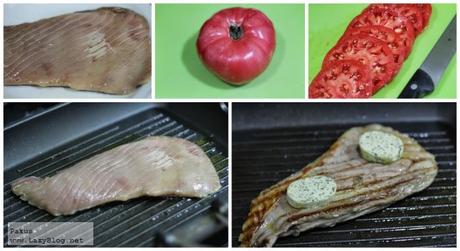 Receta de ventresca de bonito a la parrilla con mantequilla de hierbas