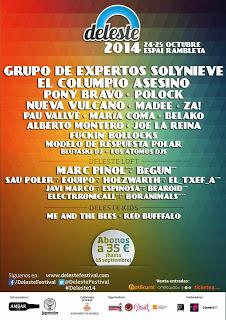 Cartel completo del Deleste Festival 2014