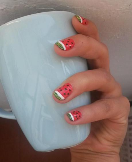 Manicura Sandía