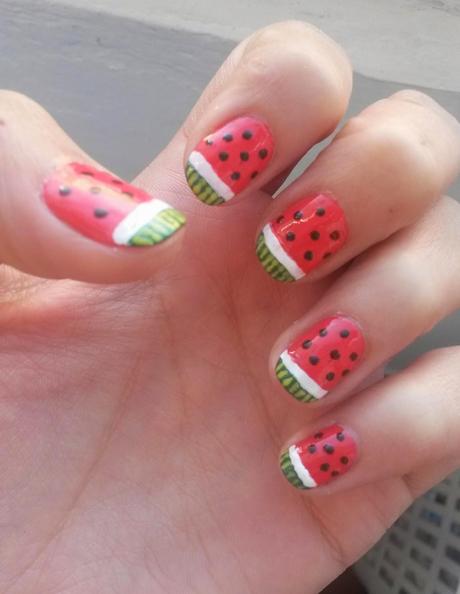 Manicura Sandía