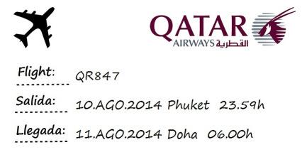 flight phuket doha