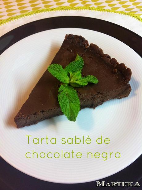 Tarta Sablé De Chocolate Negro