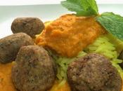 Albóndigas Sarraceno Amapola salsa Zanahoria