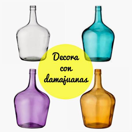 Decora tu boda con damajuanas