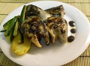 Caballa verduras salsa teriyaki