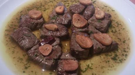 solomillo al ajillo y Solomillo al ajillo