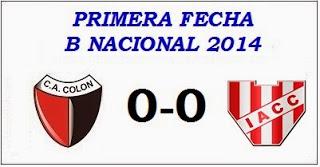 Colón:0 - Instituto:0  (Fecha 1°)