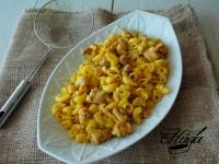 Guiso de pasta y pollo