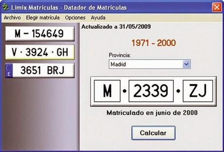CONOCE LA EDAD DE TU AUTOMÓVIL POR MEDIO DE TU MATRICULA