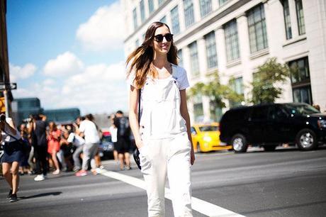 Street Style New York Fashion Week Look Blanco 