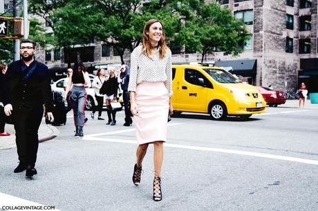 New_York_Fashion_Week_Spring_Summer_15-NYFW-Street_Style-Alexa_Chung-Marc_By_Marc_Jacobs-Pink_Skirt-Dots_Shirt-8