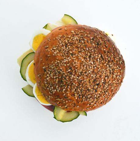 Sandwiches con pan de hamburguesa casero ( y mudanza)