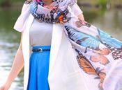 Look day: midi skirt white vest