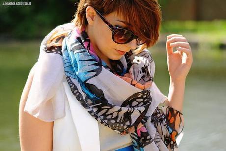 Look of the day: midi skirt & white vest lovelystyle (7)