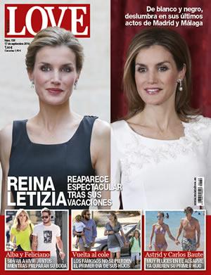 La reina Letizia en la Portada de la revista Love