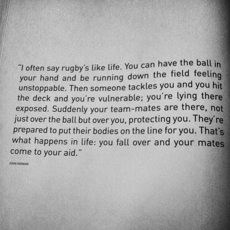 El rugby es como la vida