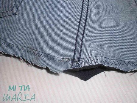 La Mari costurera: Transformar un pantalón en una falda - Parte II