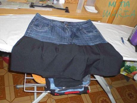 La Mari costurera: Transformar un pantalón en una falda - Parte II