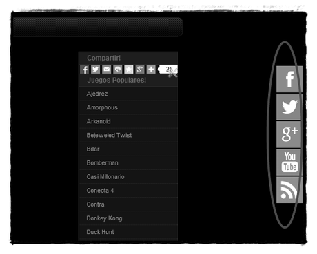 Botones sociales flotantes Botones sociales flotantes