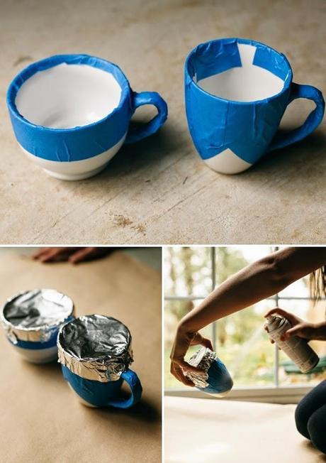 HAZLO TÚ: Dale un nuevo toque a tus tazas en DORADO HAZLO TÚ: Dale un nuevo toque a tus tazas en DORADO