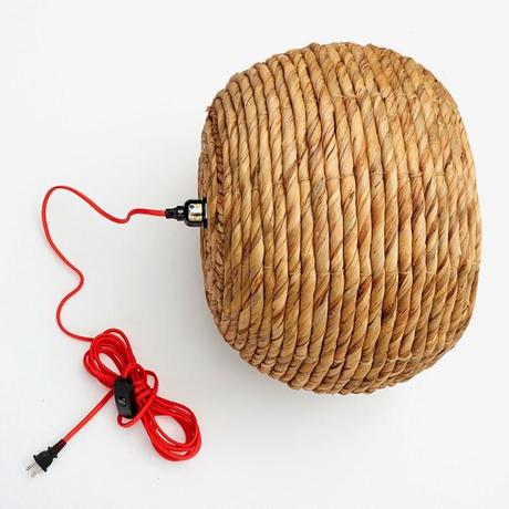 DIY UNA LÁMPARA CON UN CESTÓN DE MIMBRE