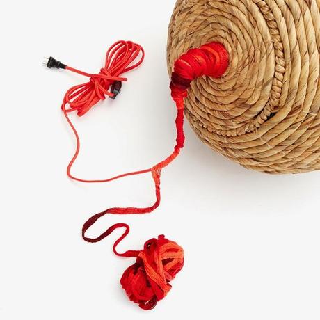 DIY UNA LÁMPARA CON UN CESTÓN DE MIMBRE